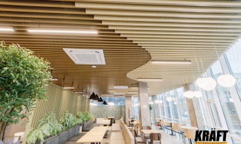 New project: KRAFT designer rail ceiling in the restaurant